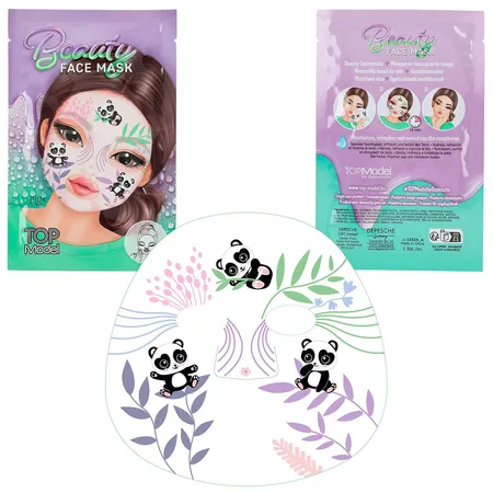 Depesche TOPModel Tuchmaske BEAUTY and ME, 1 Stück, 3-Fach sortiert