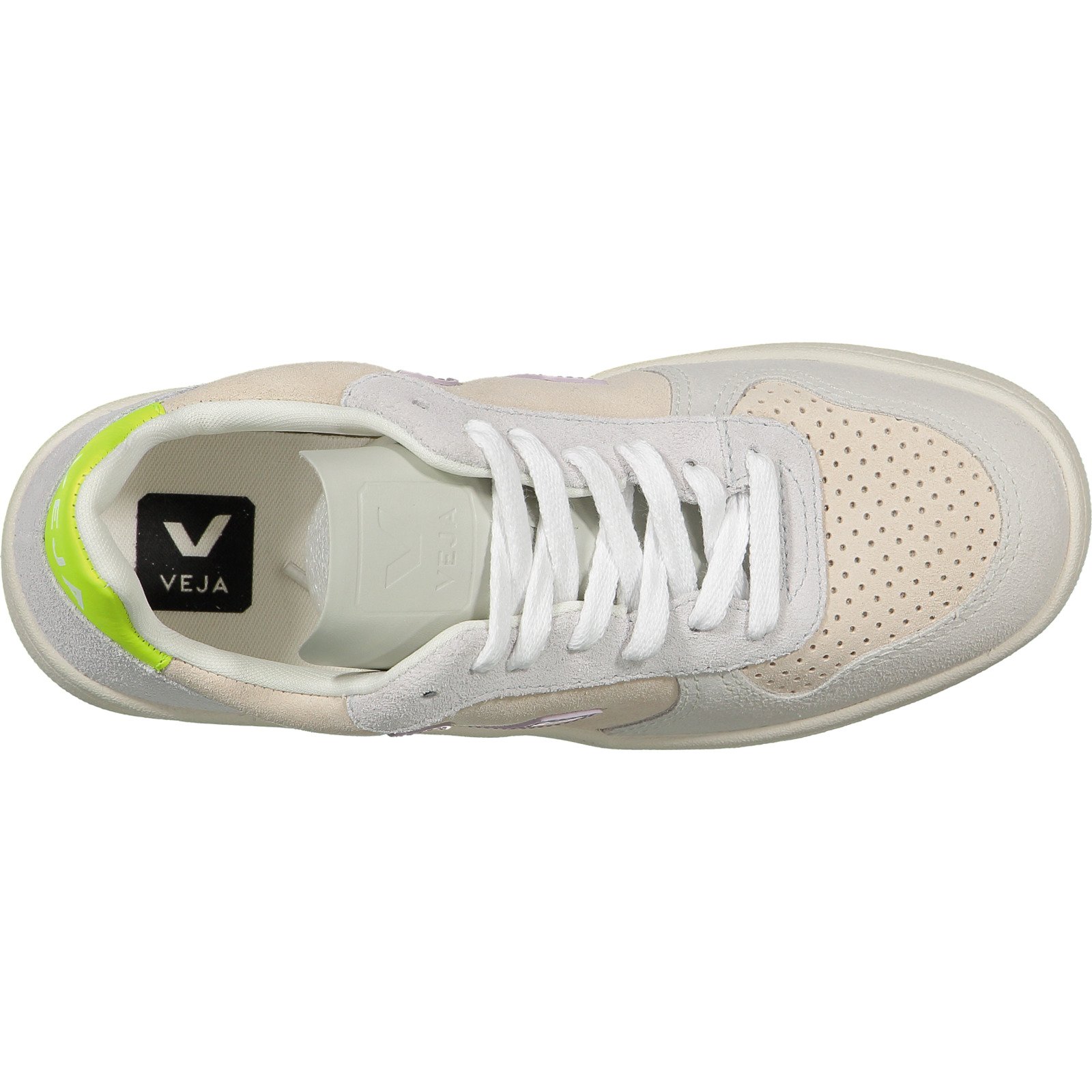 Veja Damen-Sneaker V-10 Suede Multico Sable Parme 37