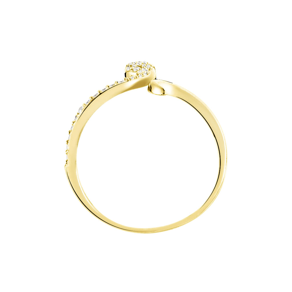Bague Sabinka Or Jaune Oxyde De Zirconium
