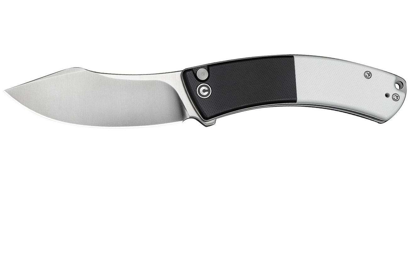 Civivi Outlaw Muk C24079-4 Satin 14C28N, Black & White G10, zakmes