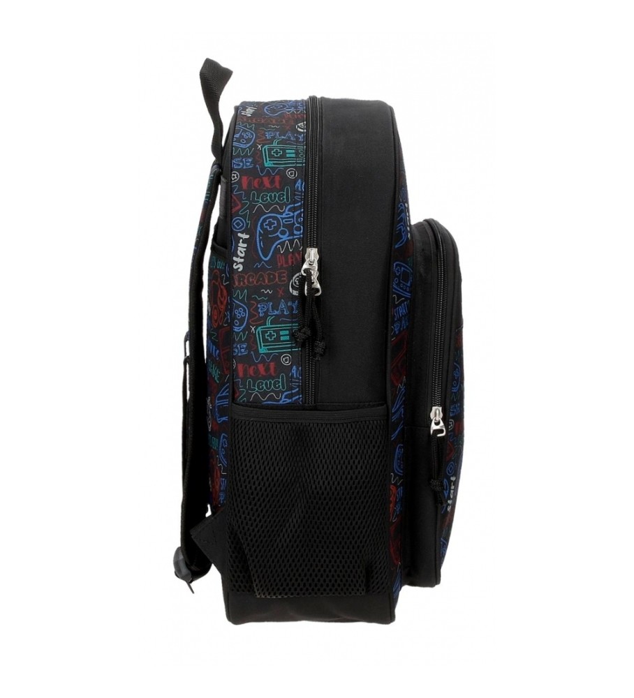 Mochila Roll Road Next Level, adaptável a carros pretos - 30x40x13cm
