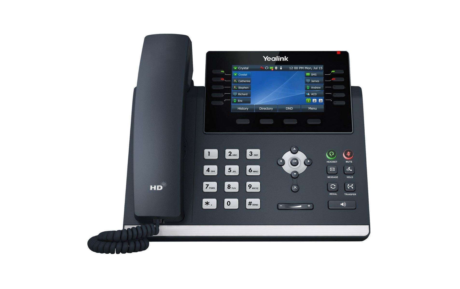 Tischtelefon SIP T4 (U) Series T44U POE Advanced GrauEin Allround-SIP-Telefon für klare Kommunikation SIP-T44U