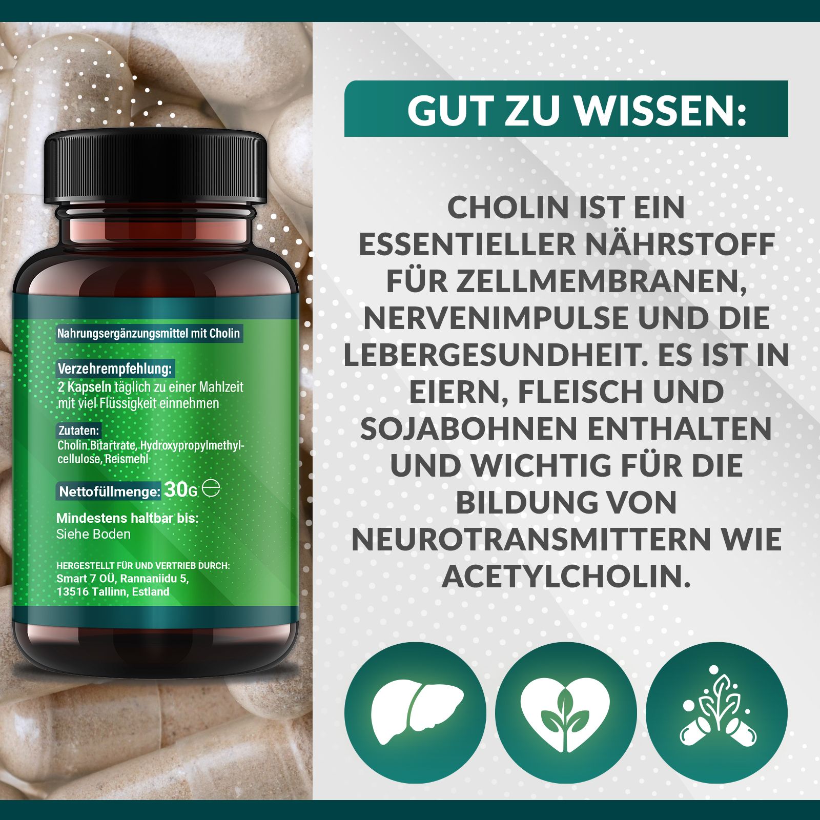 Saint Nutrition® | Cholin Bitartrat | Appetitzügler