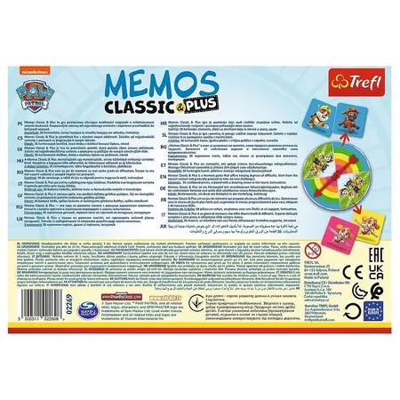 Trefl Memos Paw Patrol Classic & Plus