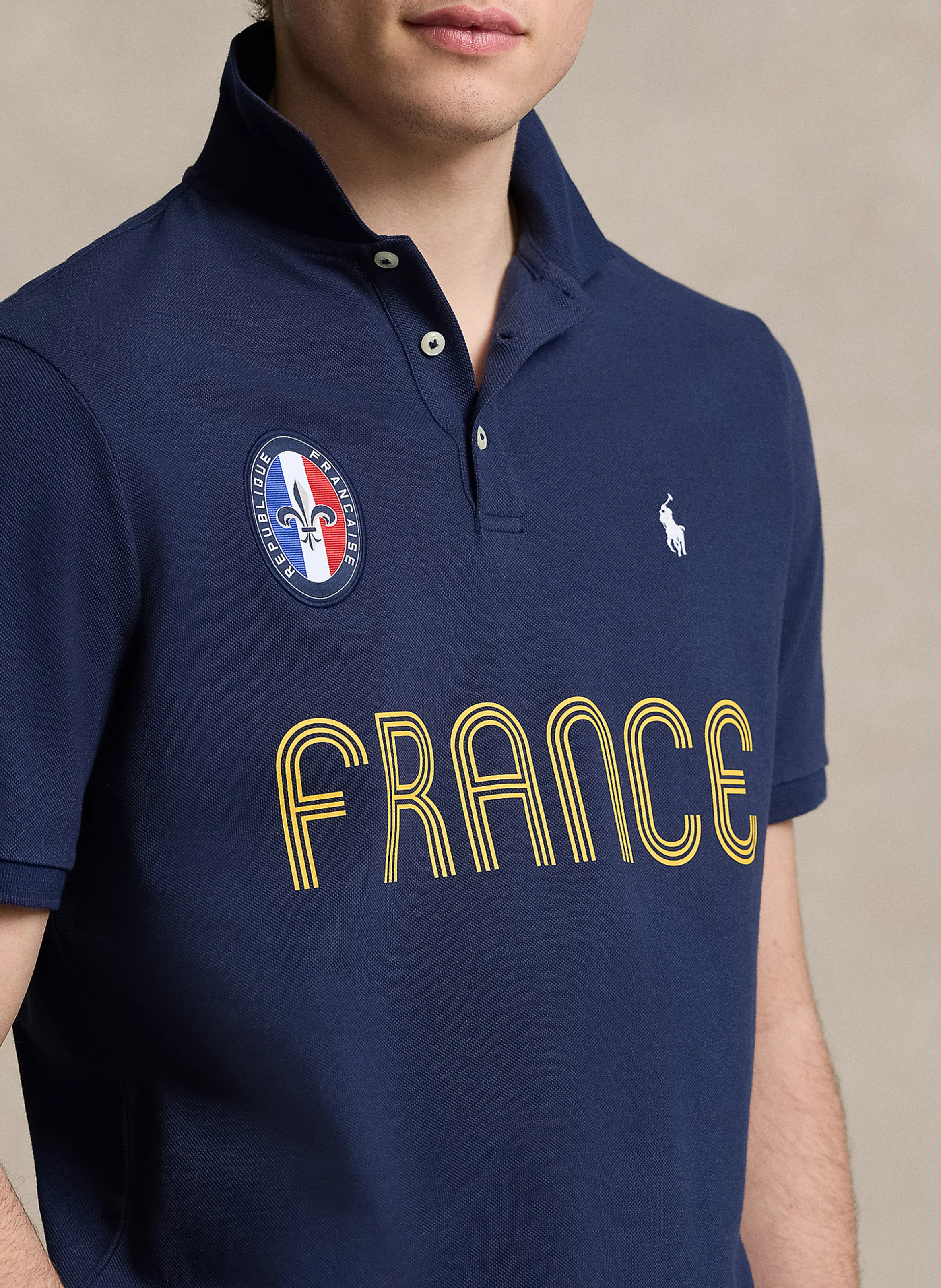 Polo regular-fit en coton | Bleu