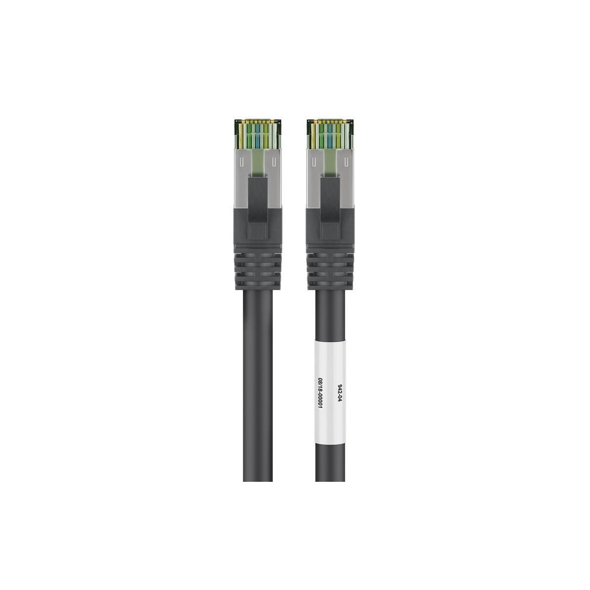 Goobay CAT 8.1 patchledning, S/FTP (PiMF), svart