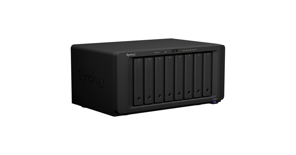 SynologyDiskStation DS1821+ nas  (Zwart, 4x LAN, USB 3.0)