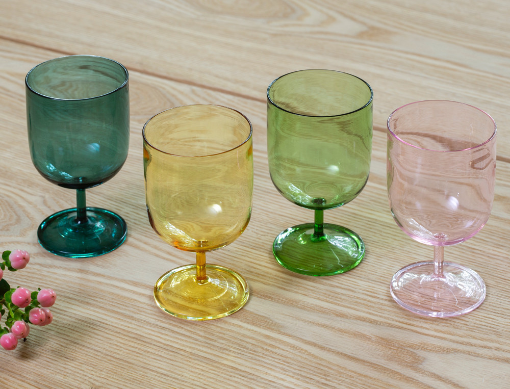 Lot de 4 verres assortis-Sorbets de fleurs
