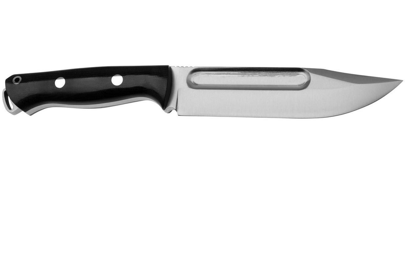 Bark River Bravo Squad Leader 2 07-224-BCM, CPM 3V, Black Canvas Micarta vaststaand mes
