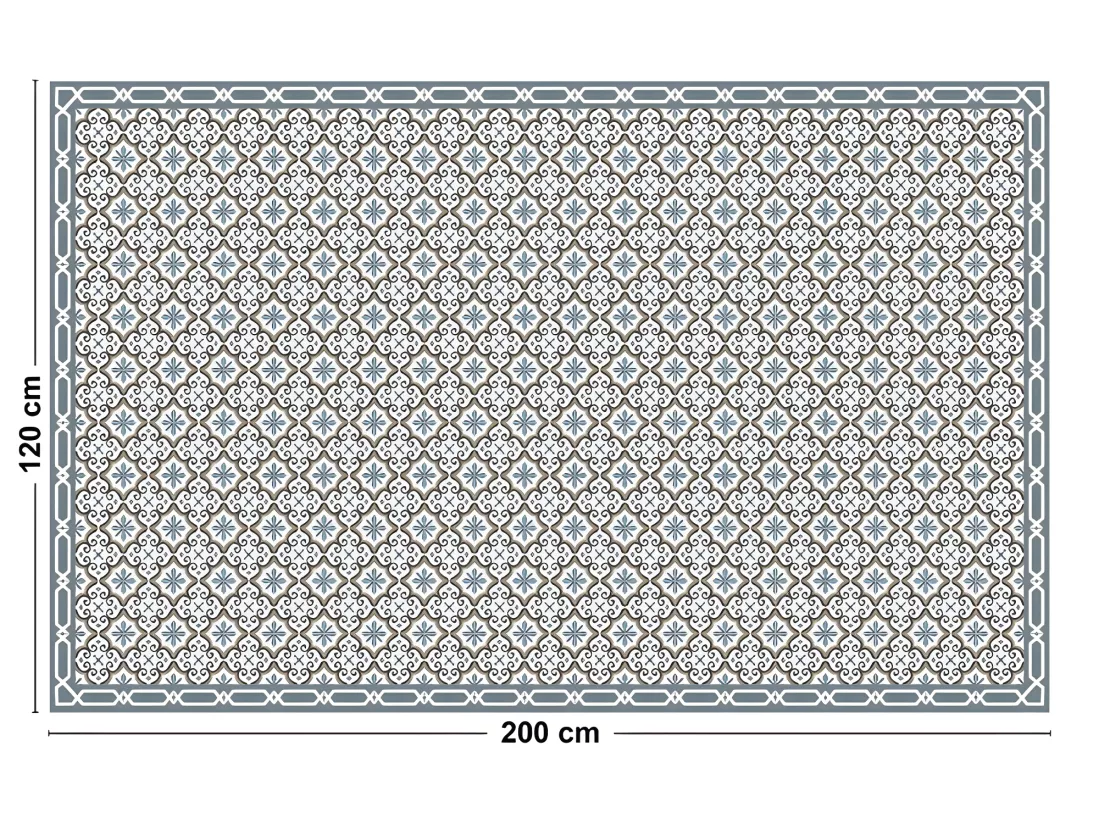 Tapis Vinyle Large l120xH200cm - Yazir Dulce - Vinyle