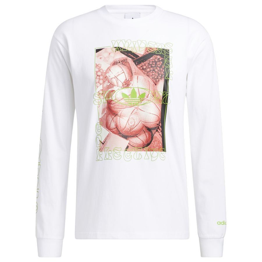 adidas Originals T-Shirt B-Ball - Blanc Manches Longues