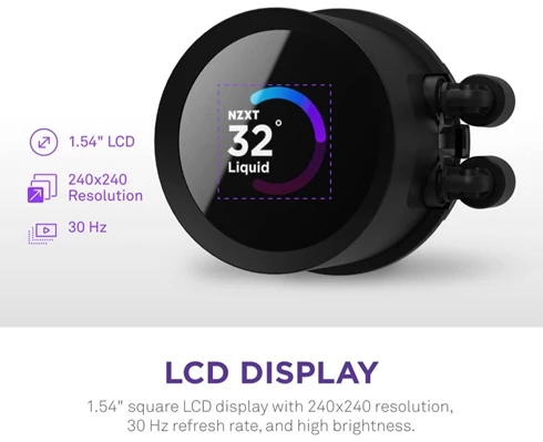 NZXT Kraken 240 Black RGB fans