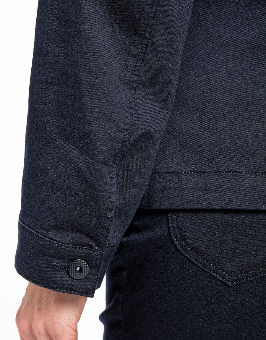 Veste jean denim sans col