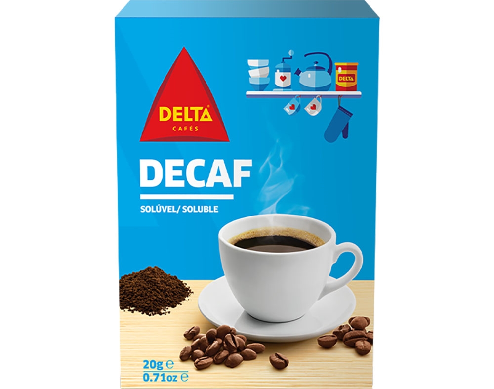 CAFÉ DELTA SOLÚVEL DESCAFEINADO DOSES 10X2G