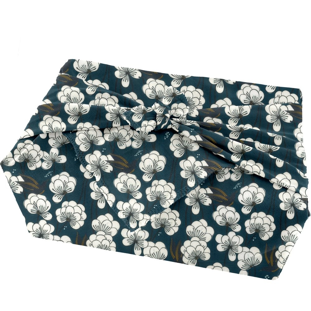 Furoshiki Moyen 48 X 48 Cm Paradis Bleu