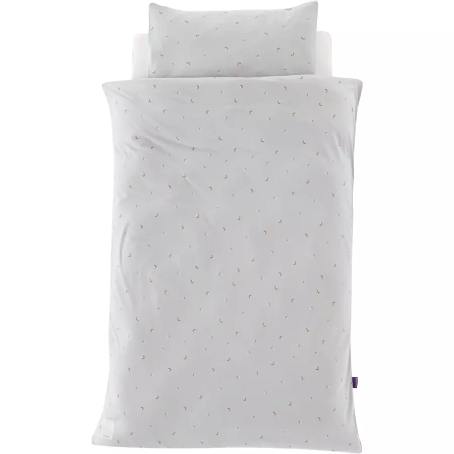 Träumeland Jerseybettwäsche Fiore grün 100 x 135 cm