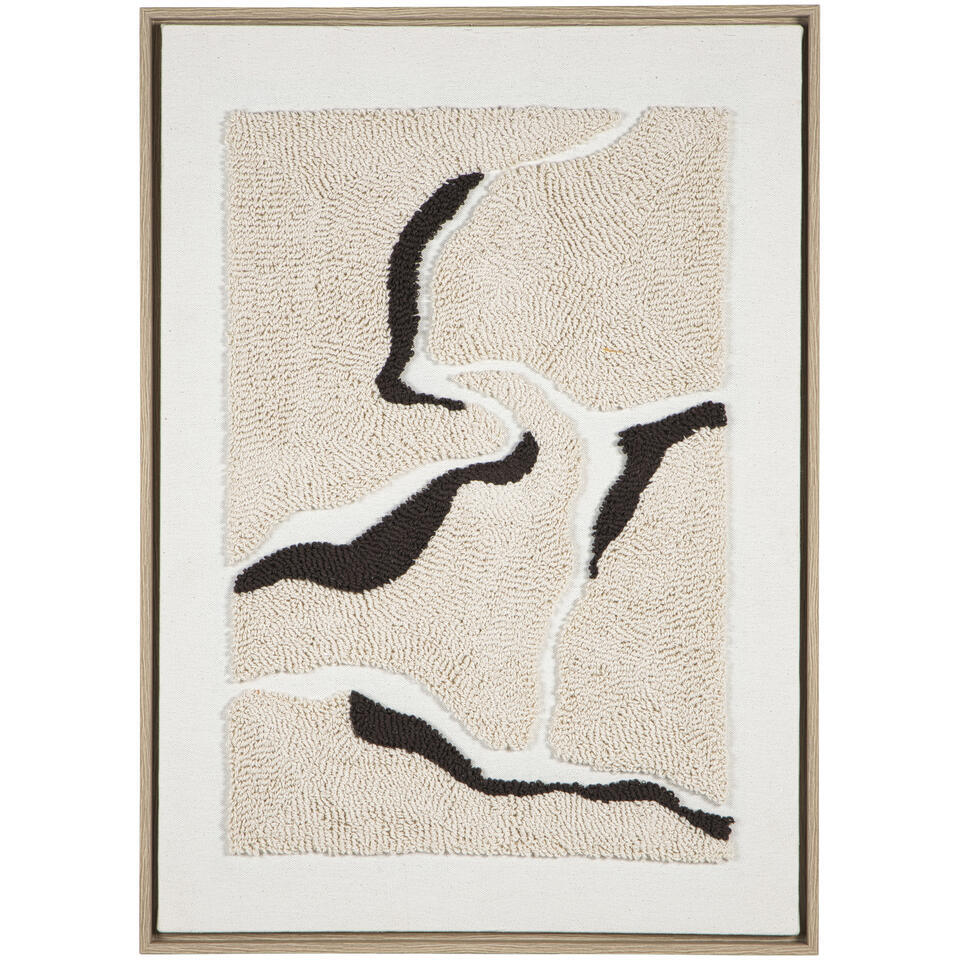 Schilderij Noé beige MDF - 70x50 cm