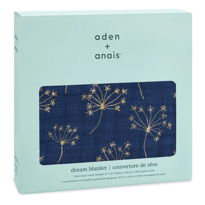 aden + anais Couverture Metallic 120x120 cm | Doré