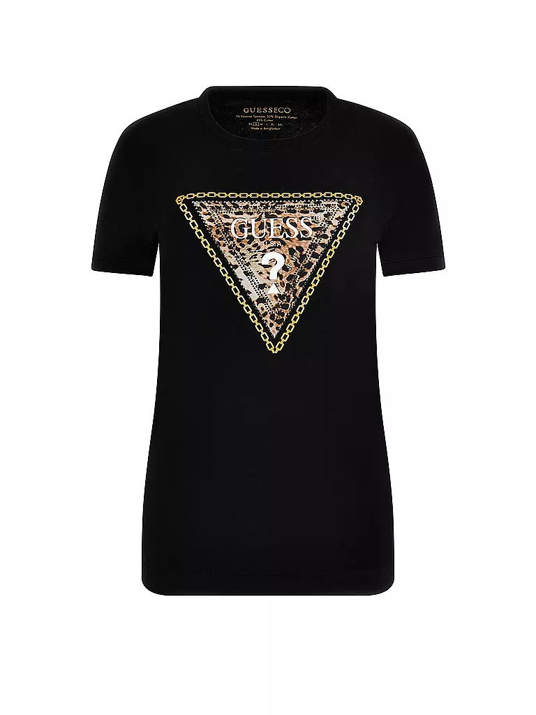 GUESS T-Shirt schwarz