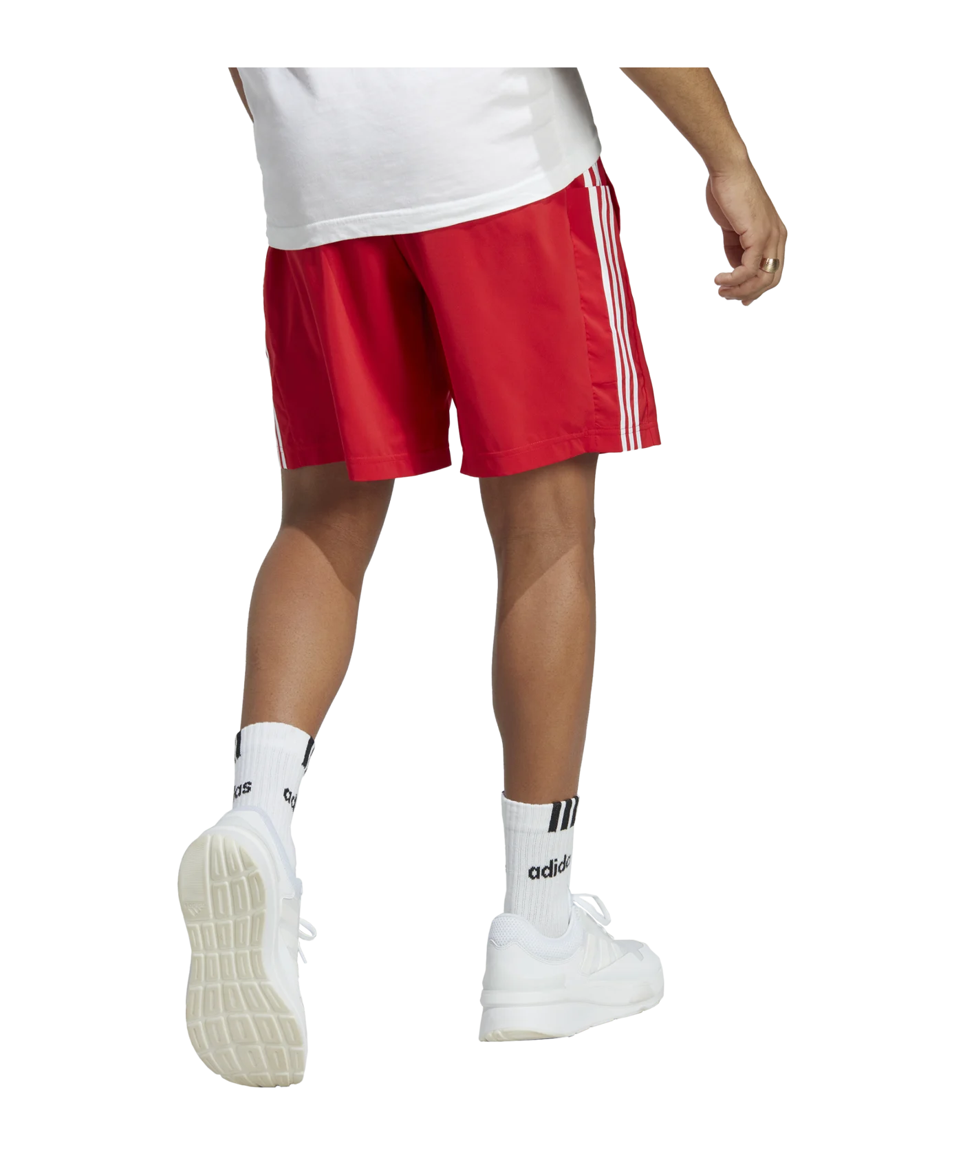 adidas 3S Chelsea Short Rot Weiss