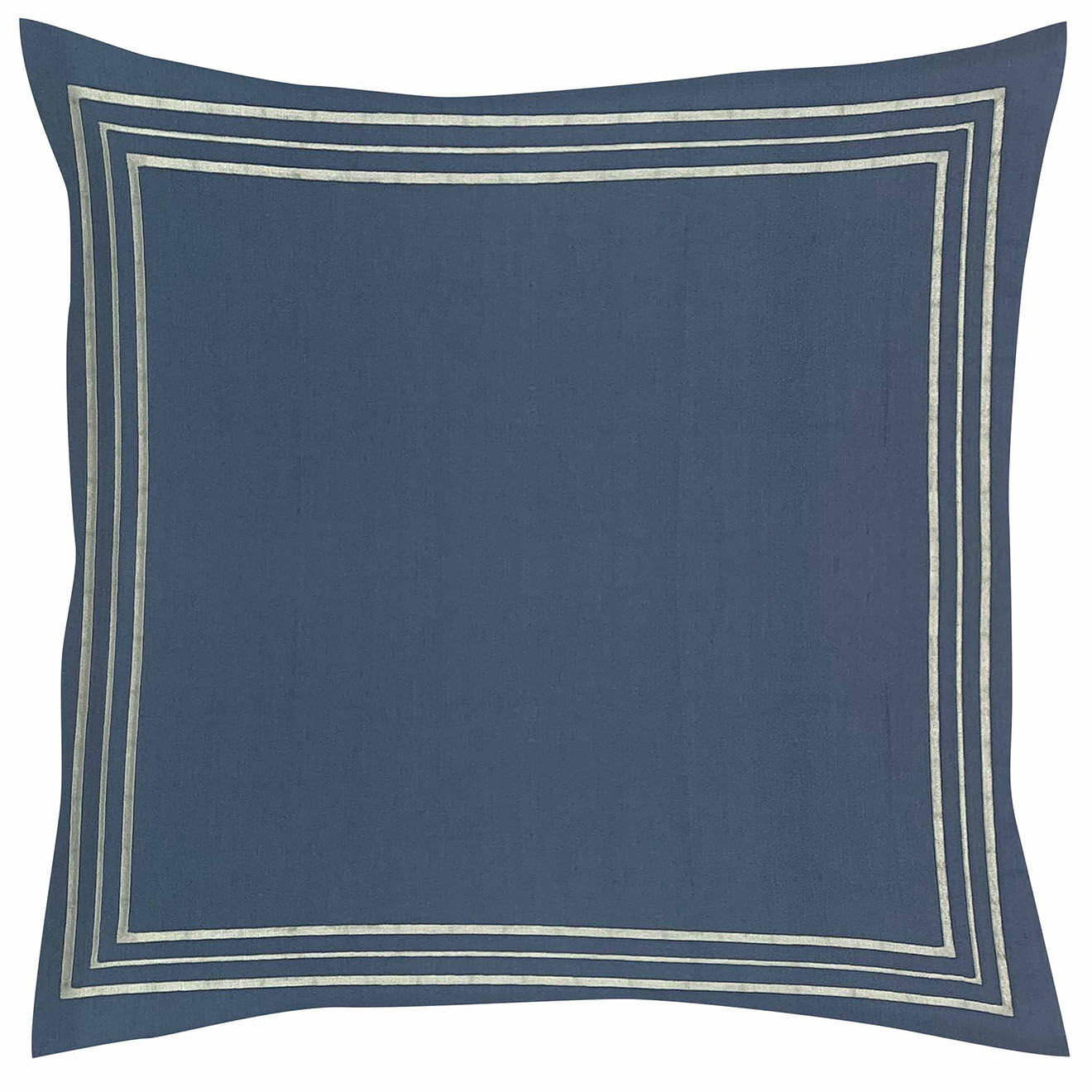 Perle de Coton Parure housse de couette 100% Percale de Coton Leela jean/argenté