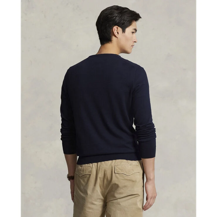 Polo Ralph Lauren Slim Fit Cotton Sweater Hunter navy