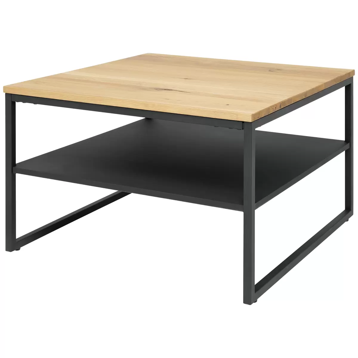 Salontisch Massivholz Vermont Schwarz