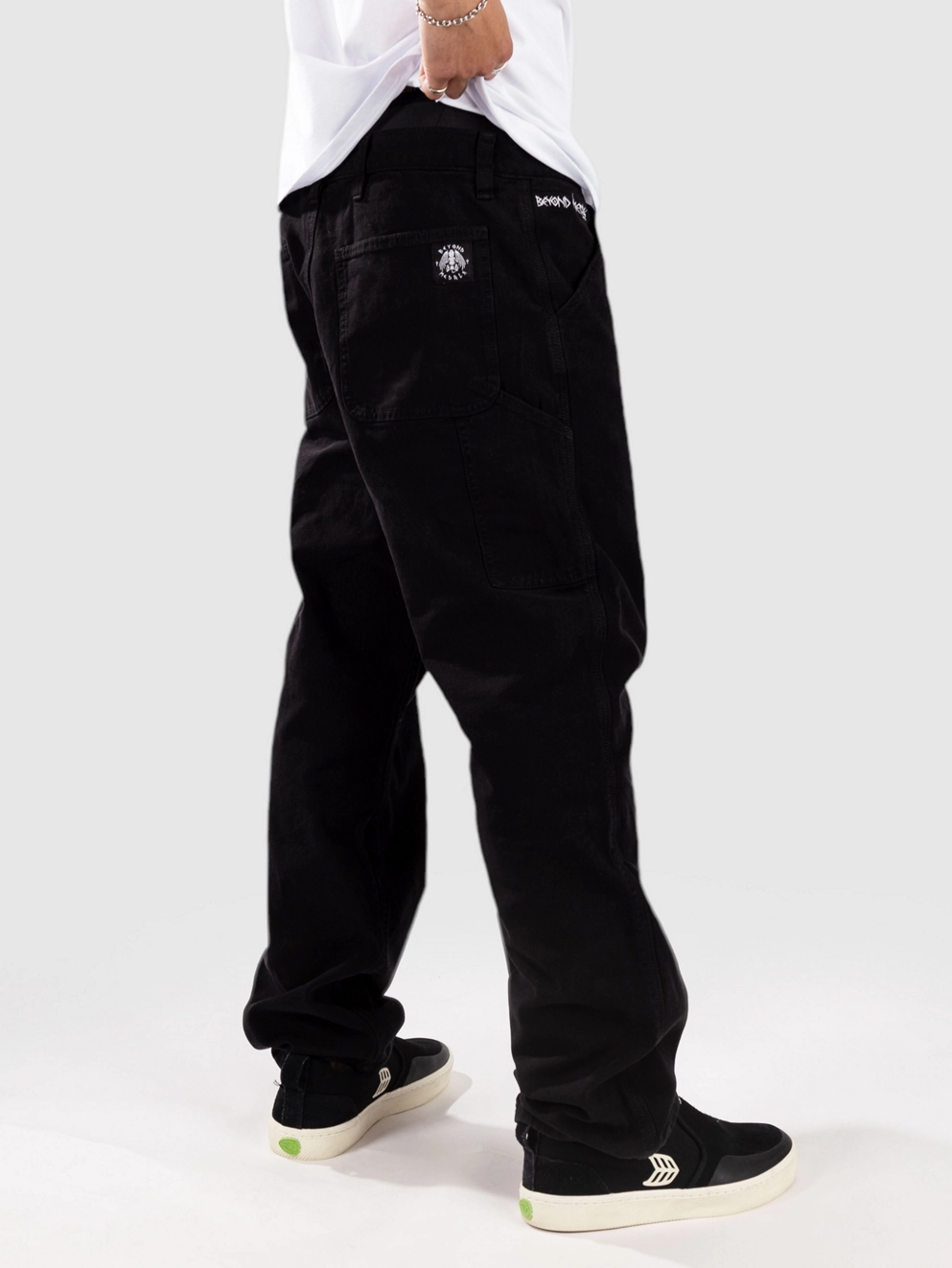 Beyond Medals Baekkel Canvas Pants black