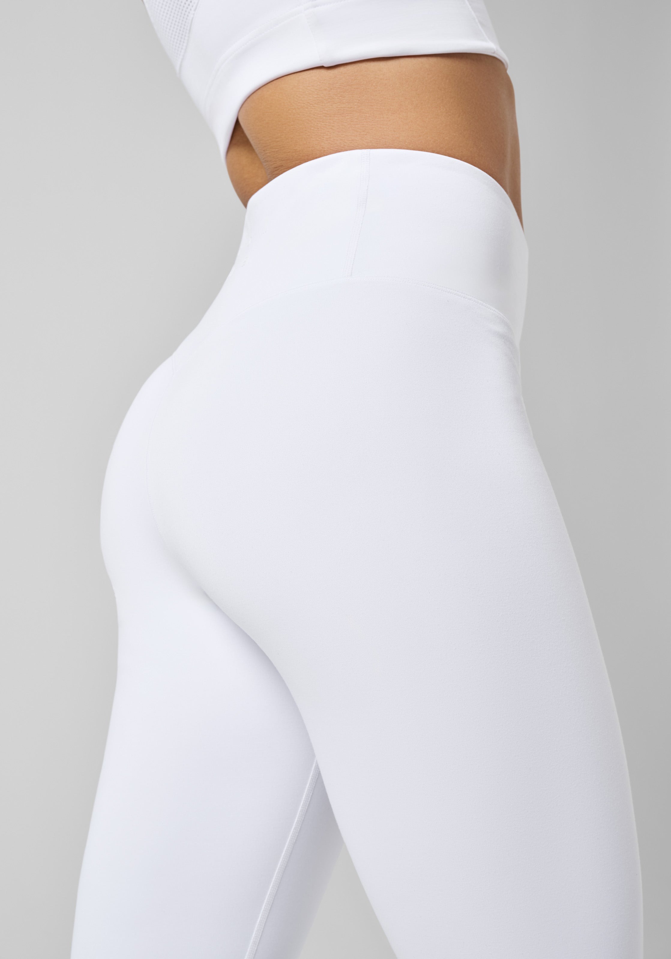 Grace High Waist Tights Dame White