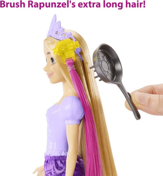 Rapunzel Dukke - Disney Princess - Fairytale Hair - 29 CM
