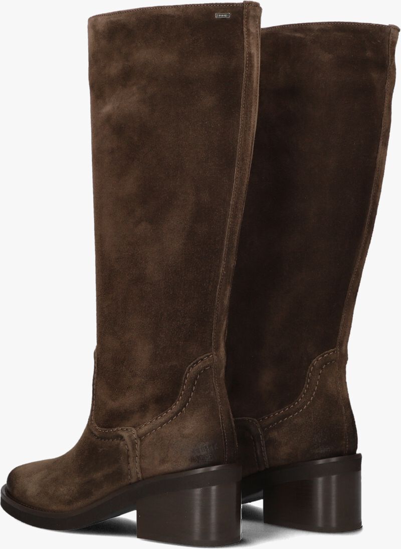 bruine nubikk hoge laarzen cassy boot