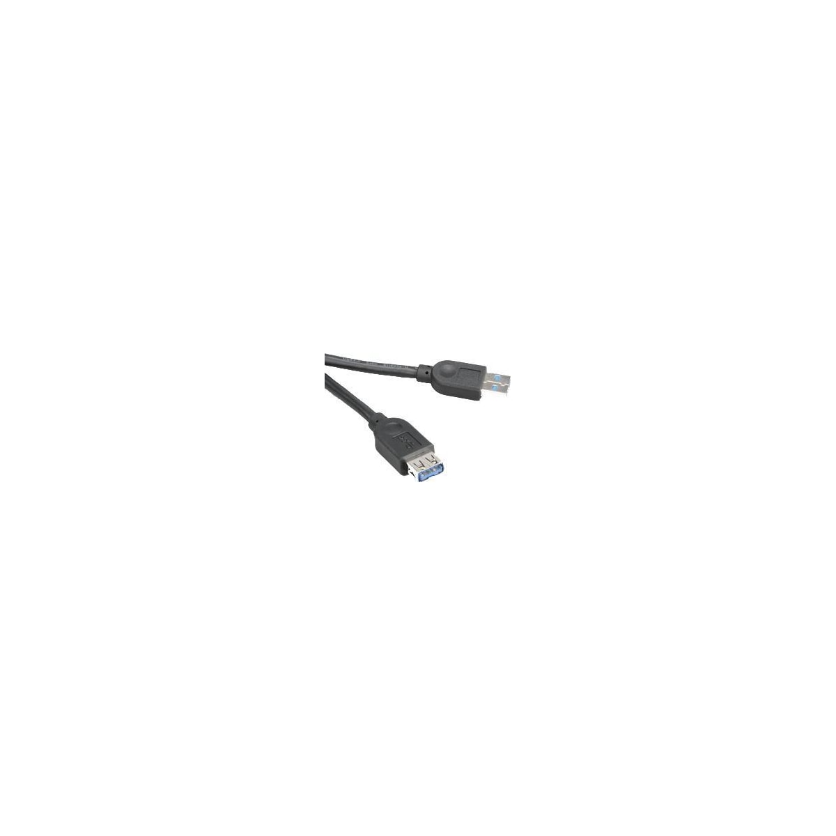 Akasa USB 3.0 kabel, Typ A hane - Typ A hona, 1,5m, svart