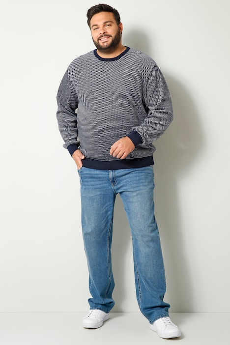 Boston Park Pullover, Strukturstrick, Rundhals, bis 72/74