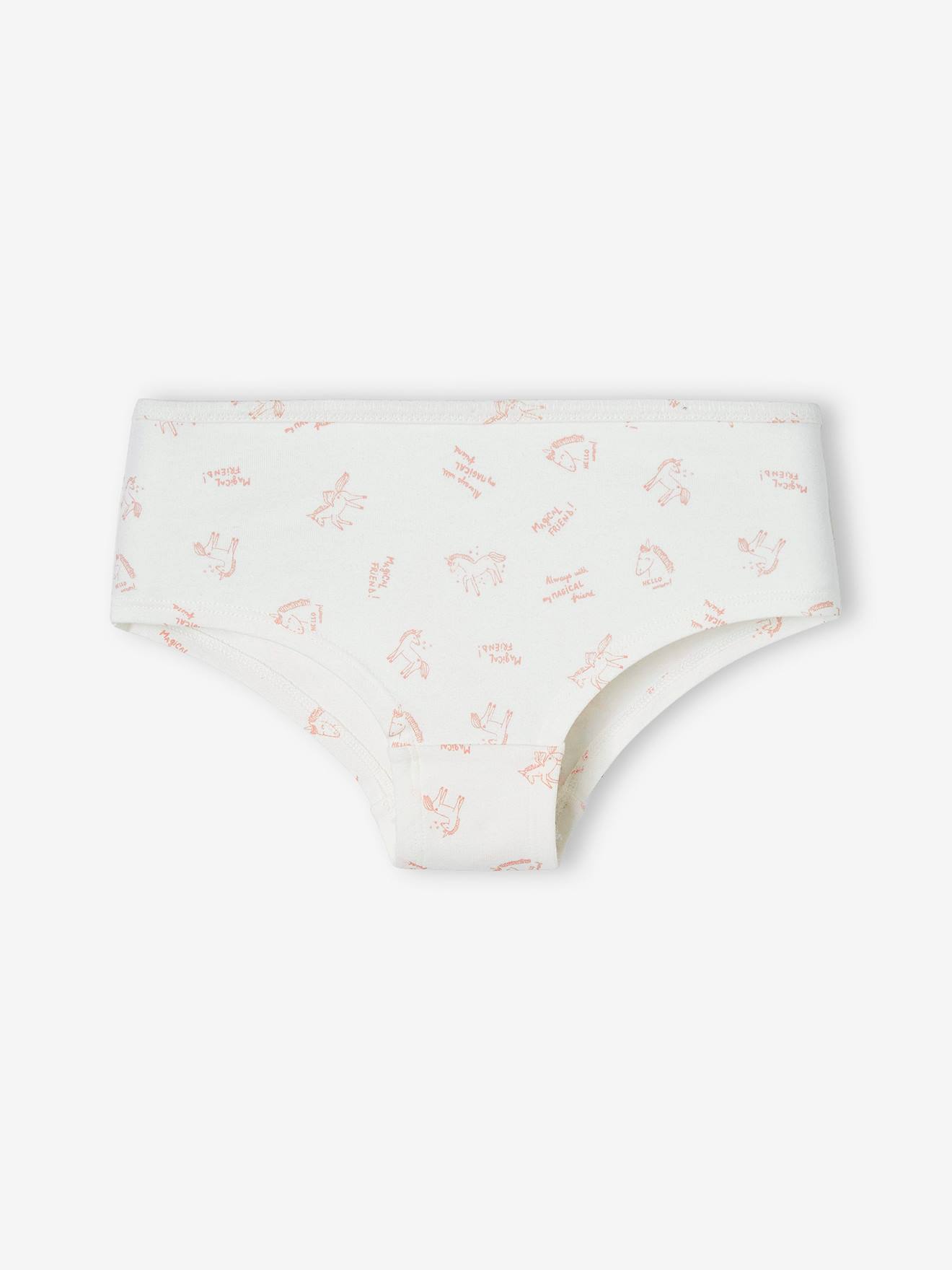 Pacote com 5 shorts rosa claro para meninas
