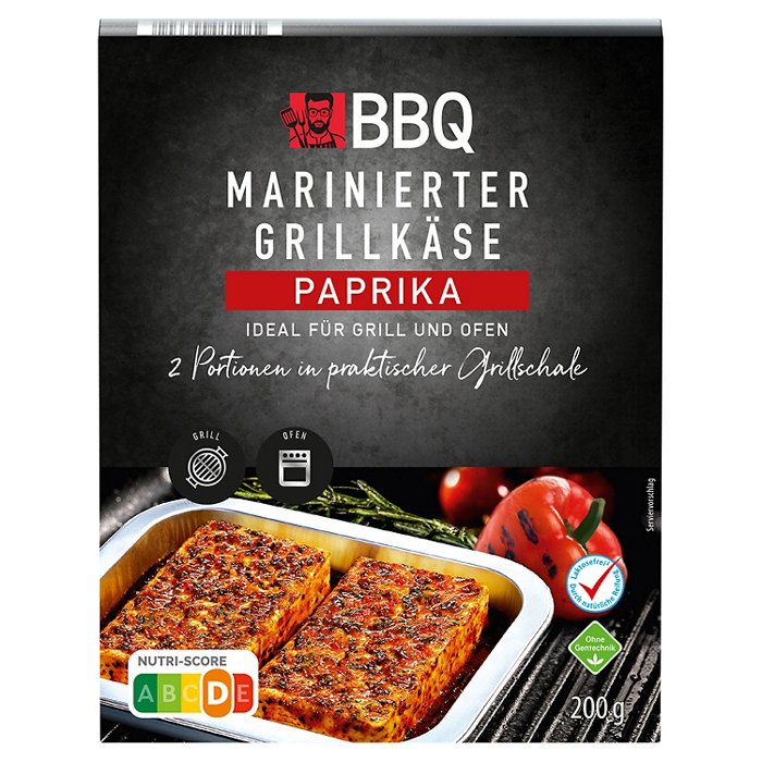 BBQ Marinierter Grillkäse 200 g, Paprika