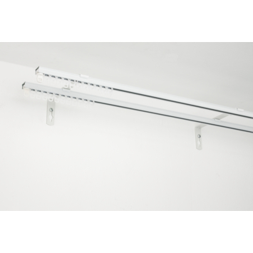 Intensions 15 cm wandsteun gordijnrail Plus wit 2 stuks