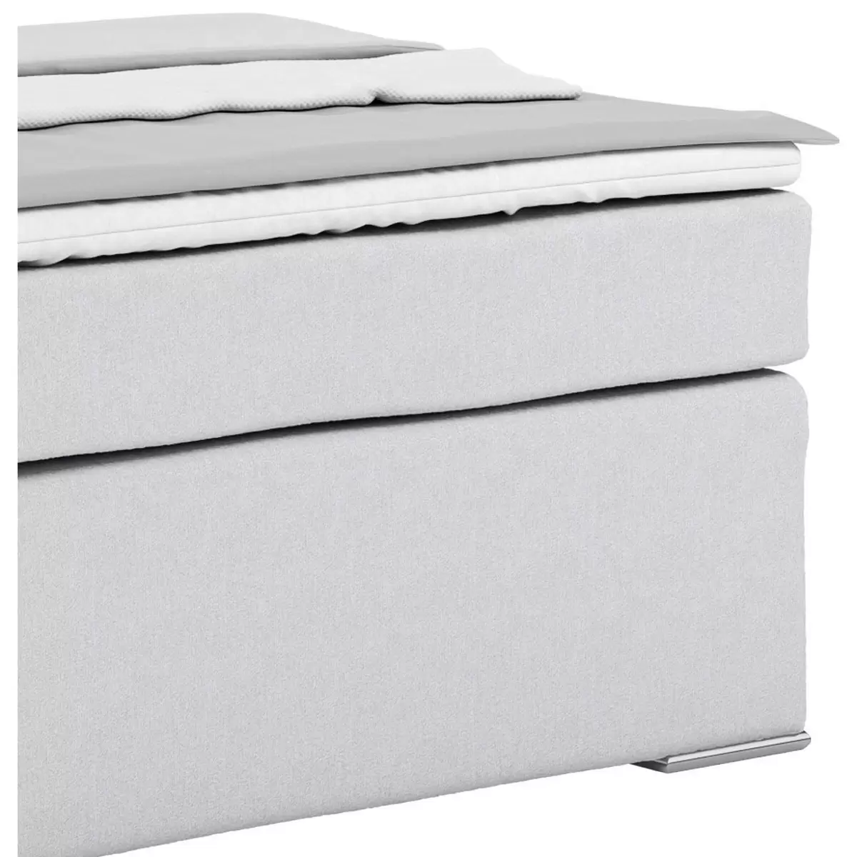 Boxspringbett Nero 140 x 200 grau,weiss