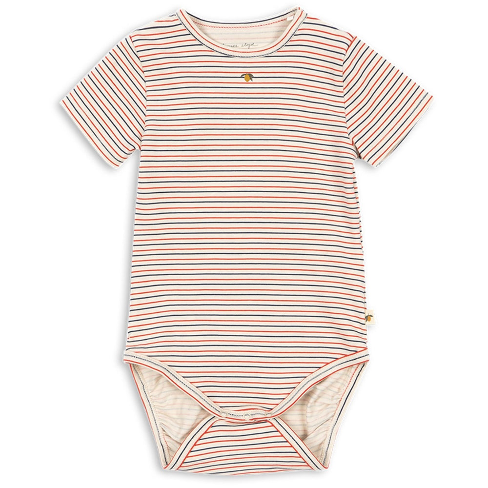 Køb Konges Sløjd Stripe Tricolore Petit Basic Ss Body Gots