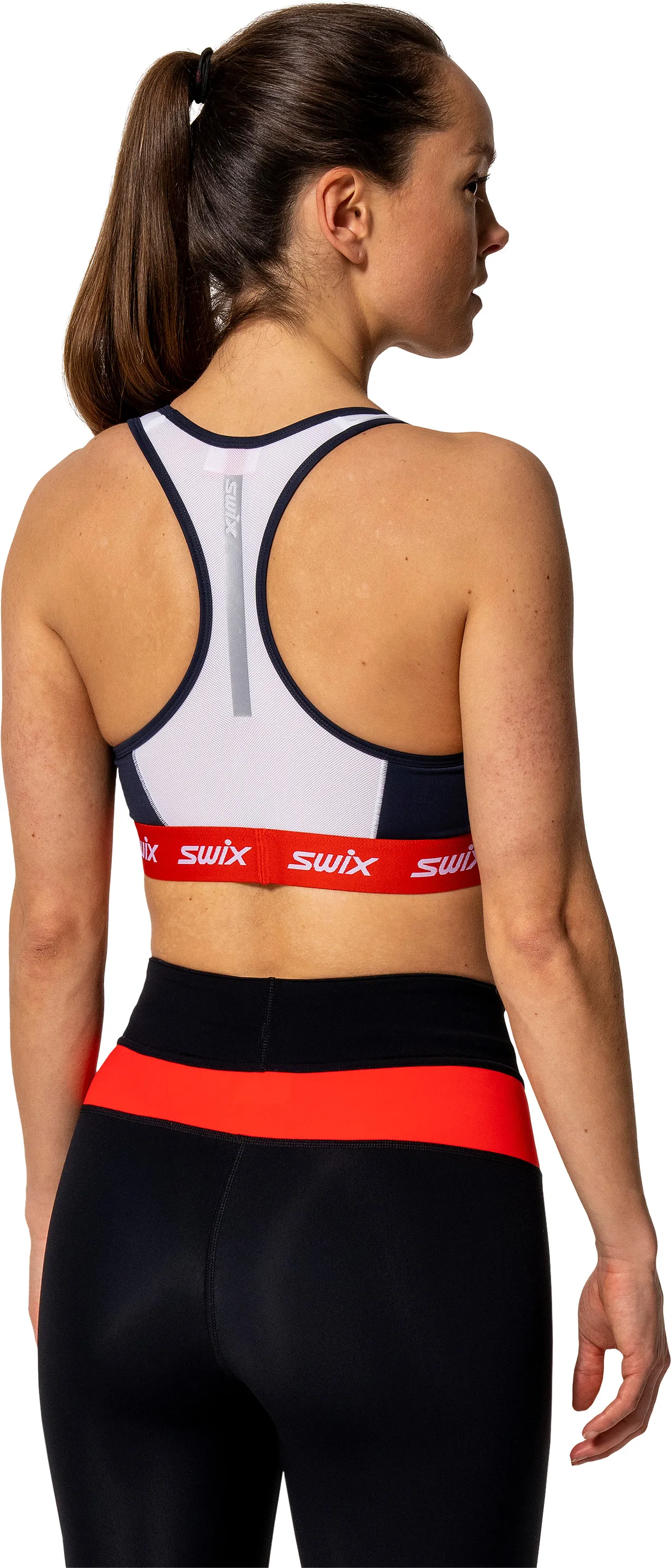 Swix Women's Roadline Bra Bright White/Fiery Red