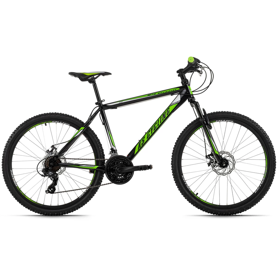 KS Cycling Mountainbike Hardtail 26 Zoll Sharp schwarz-grün schwarz-grün