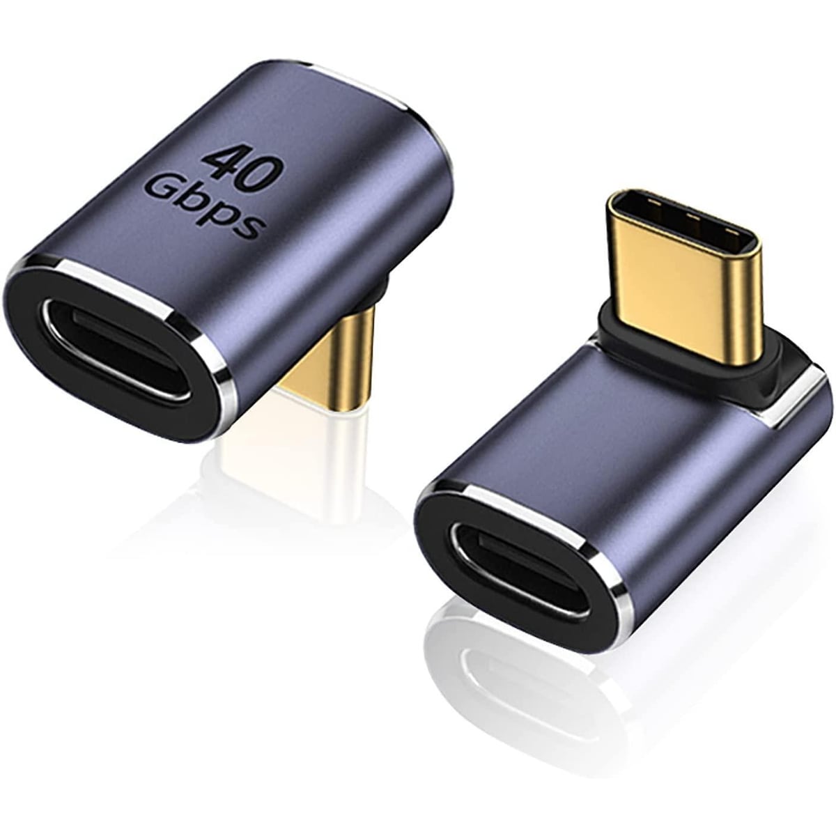 NÖRDIC USB4 vinklet adapter hann til hunn 40G 8K60Hz PD240W