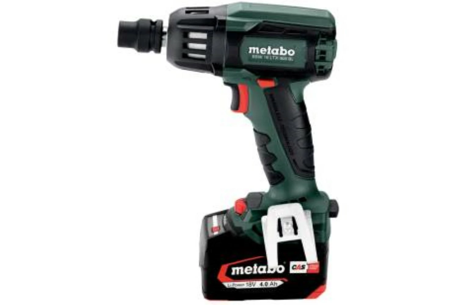 Metabo SSW 18 LTX 400 BL 18V Li-Ion Accu slagmoersleutel set (2x Li-Power 5.2Ah accu) in metaBOX - 400Nm - 1/2
