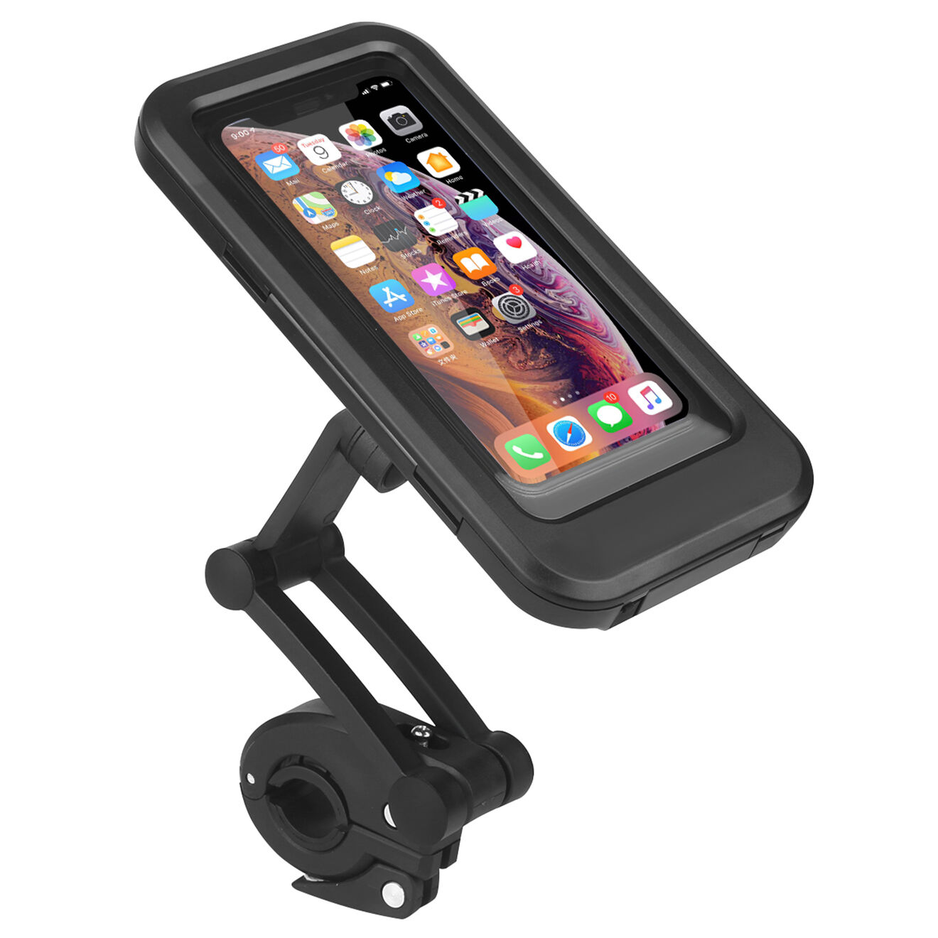 Onamaste Support téléphone pour vélo noir