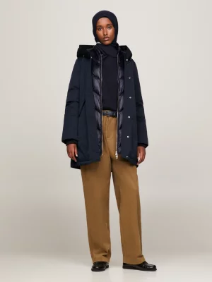 Parka acolchoada com capuz