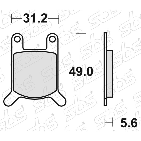 SBS - Plaquettes de frein 532 HF