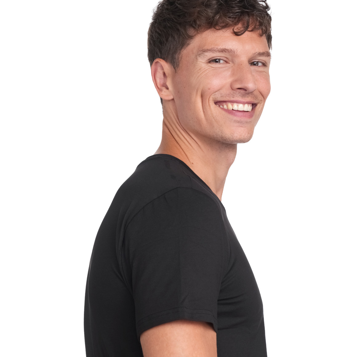 VanVaan 2 Herren T-Shirts mit V-Ausschnitt schwarz