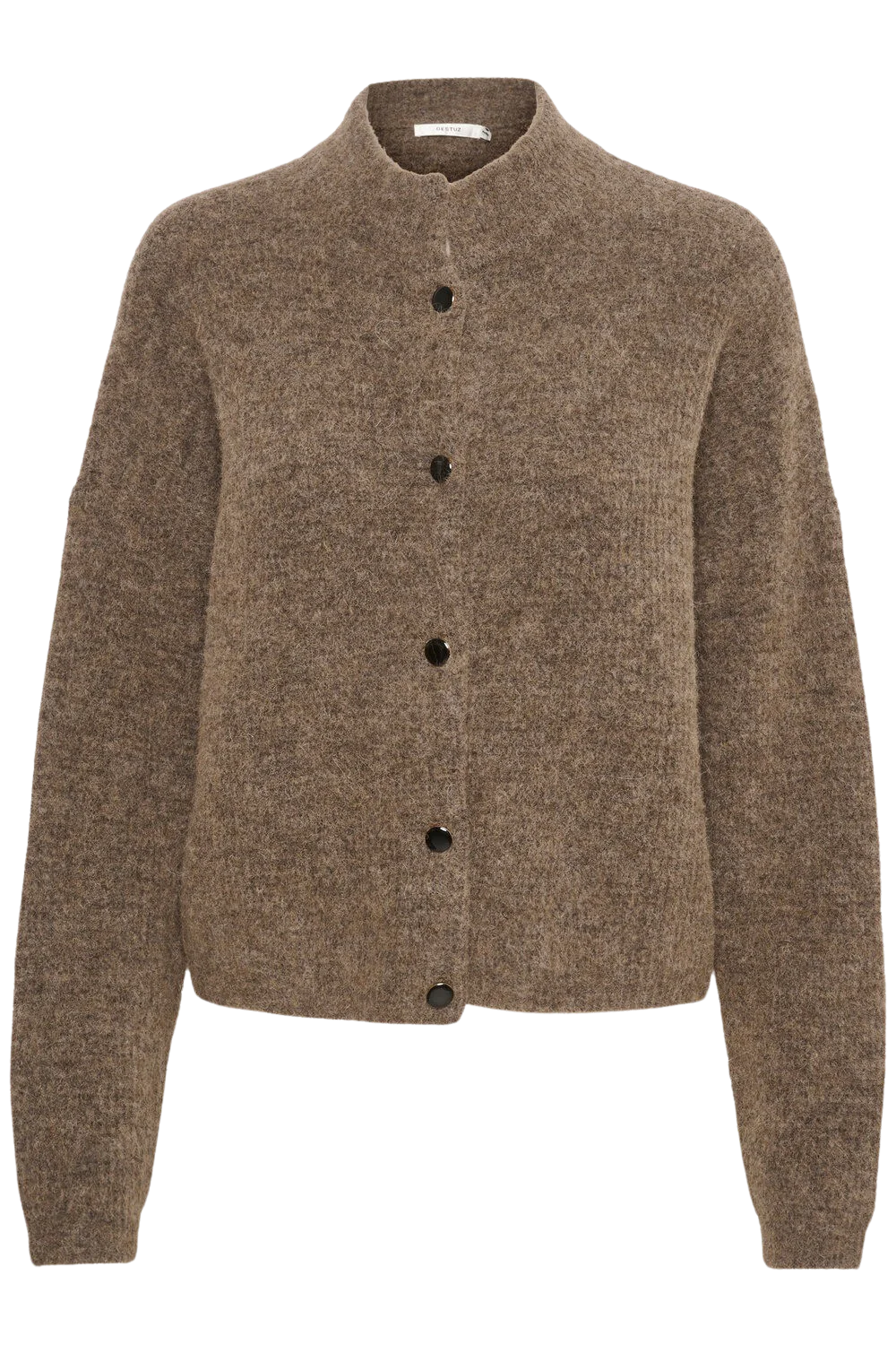 GESTUZ  AlphaGZ uldcardigan - Dark sand melange