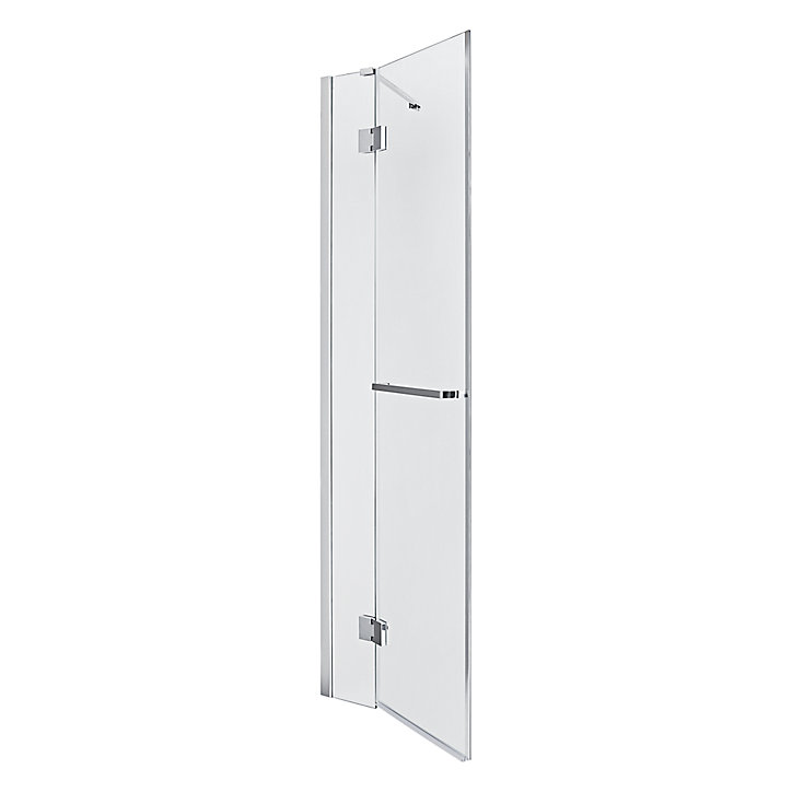 Porte de douche semi pivotante GoodHome Naya transparent 90 cm
