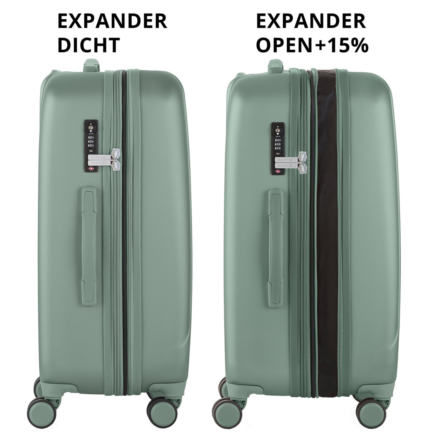 CarryOn Skyhopper 4 Wiel Trolley 68 Expandable olive