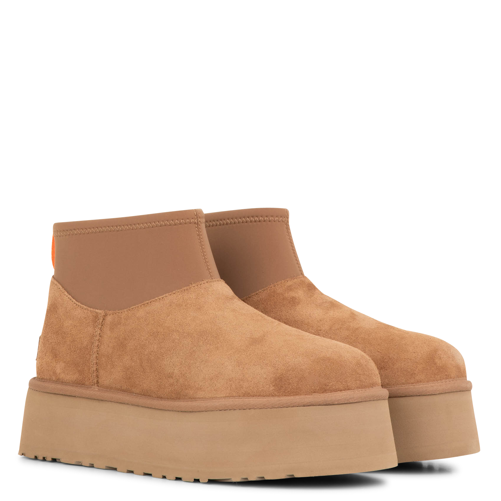 CLASSIC MINI DIPPER - Bottines à plateforme en cuir mélangé | Marron